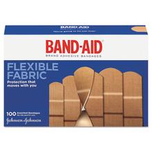Flexible Fabric Adhesive Bandages, Assorted, 100/Box