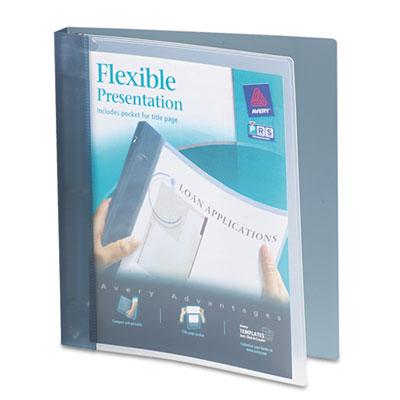 View larger image of Flexible View Binder with Round Rings, 3 Rings, 1" Capacity, 11 x 8.5, Gray