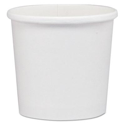 View larger image of Flexstyle Double Poly Paper Containers, 12 oz, 3.6" Diameter, White, Paper, 25/Bag, 20 Bags/Carton