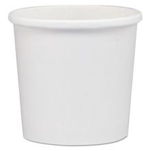 Flexstyle Double Poly Paper Containers, 12 oz, 3.6" Diameter, White, Paper, 25/Bag, 20 Bags/Carton