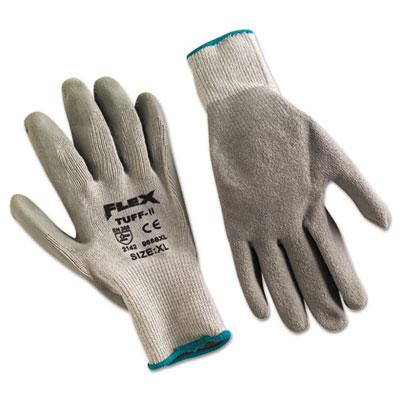 View larger image of FlexTuff Latex Dipped Gloves, Gray, X-Large, 12 Pairs