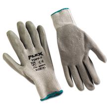 FlexTuff Latex Dipped Gloves, Gray, X-Large, 12 Pairs