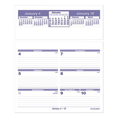 View larger image of Flip-A-Week Desk Calendar Refill, 7 x 6, White Sheets, 2023