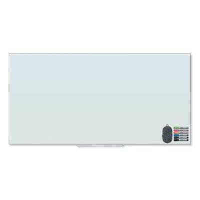 View larger image of Floating Glass Dry Erase Board, 70 x 35, White