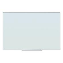 Floating Glass Ghost Grid Dry Erase Board, 35 x 23, White