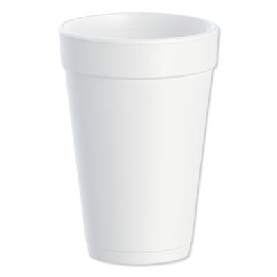 View larger image of Foam Drink Cups, 16oz, White, 25/Bag, 40 Bags/Carton