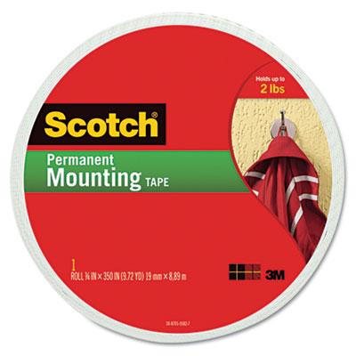 View larger image of Permanent High-Density Foam Mounting Tape, Holds Up To 2 Lbs, 0.75 X 350, White