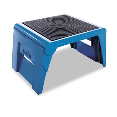 View larger image of Folding Step Stool, 1-Step, 300 lb Capacity, 14 x 11.25 x 9.75, Blue