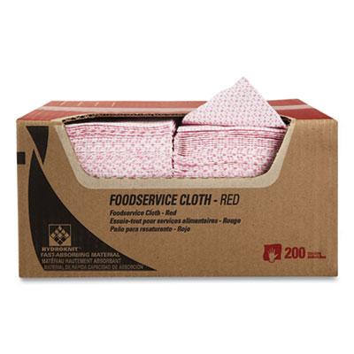 View larger image of Foodservice Cloths, 12.5 x 23.5, Red, 200/Carton