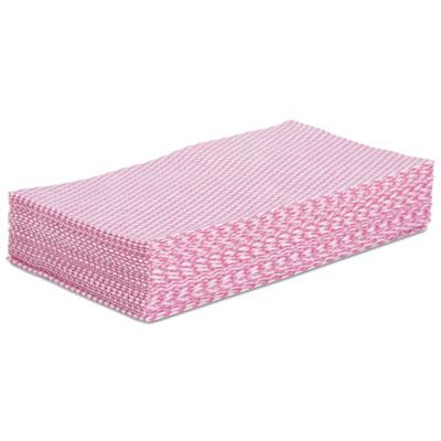 View larger image of Foodservice Wipers, Pink/White, 12 x 21, 200/Carton