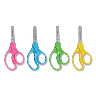 View larger image of For Kids Scissors, Blunt Tip, 5" Long, 1.75" Cut Length, Randomly Assorted Straight Handles