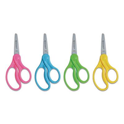 View larger image of For Kids Scissors, Pointed Tip, 5" Long, 1.75" Cut Length, Randomly Assorted Straight Handles
