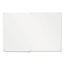 Frameless Glass Marker Board, 72 x 48, White Surface
