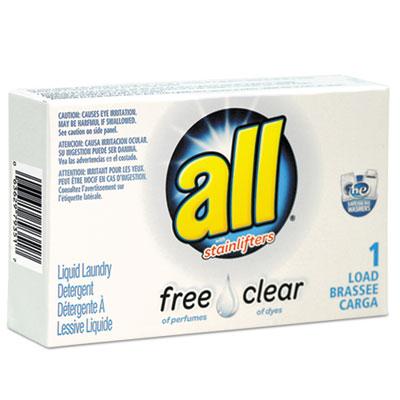 View larger image of Free Clear HE Liquid Laundry Detergent, Unscented, 1.6 oz Vend-Box, 100/Carton