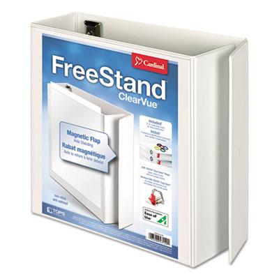 View larger image of FreeStand Easy Open Locking Slant-D Ring Binder, 3 Rings, 4" Capacity, 11 x 8.5, White