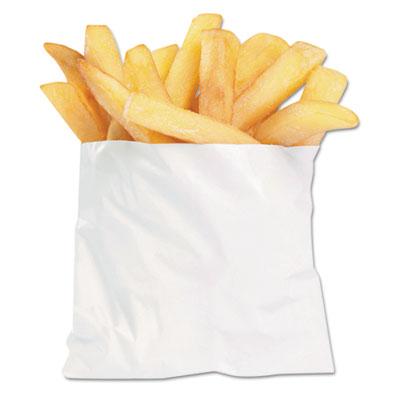 View larger image of French Fry Bags, 4.5" x 3.5", White, 2,000/Carton