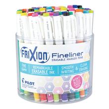 FriXion Erasable Stick Marker Pen, 0.6 mm, Assorted Ink/Barrel, 72/Tub
