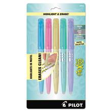 FriXion Light Pastel Collection Erasable Highlighters, Chisel Tip, Assorted Colors, 5/Pack