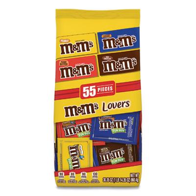 View larger image of Fun Size Variety Mix, Caramel, Milk Chocolate, Peanut, Peanut Butter Flavors, 30.35 oz Bag, 55 Packs/Bag