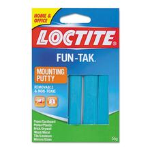 Fun-Tak Mounting Putty, Repositionable And Reusable, 6 Strips, 2 Oz