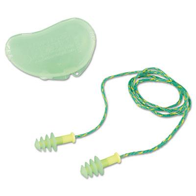 View larger image of FUS30S-HP Fusion Multiple-Use Earplugs, Small, 27NRR, Corded, GN/WE, 100 Pairs
