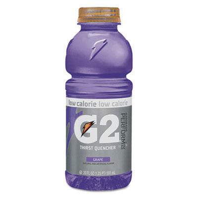 View larger image of G2 Perform 02 Low-Calorie Thirst Quencher, Grape, 20 oz Bottle, 24/Carton