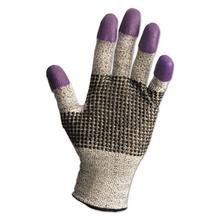 G60 PURPLE NITRILE Cut Resistant Glove, 220mm Length, Small/Size 7, Blue/White, Pair