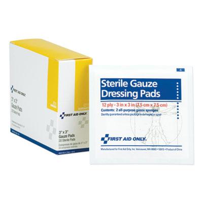 View larger image of Gauze Dressing Pads, Sterile, 3 X 3, 10 Dual-Pads/box