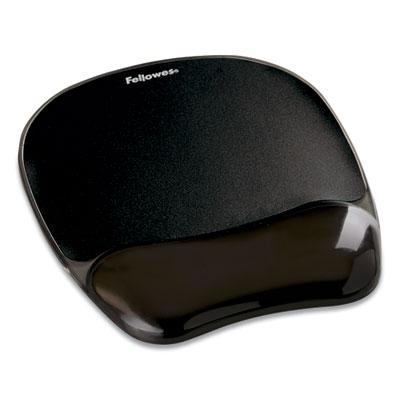 View larger image of Gel Crystals Mouse Pad with Wrist Rest, 7.87" x 9.18", Black