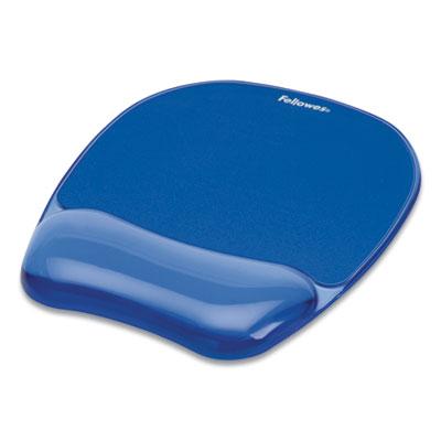 View larger image of Gel Crystals Mouse Pad with Wrist Rest, 7.87" x 9.18", Blue