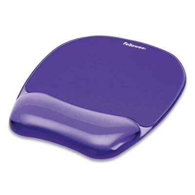 View larger image of Gel Crystals Mouse Pad with Wrist Rest, 7.87" x 9.18", Purple