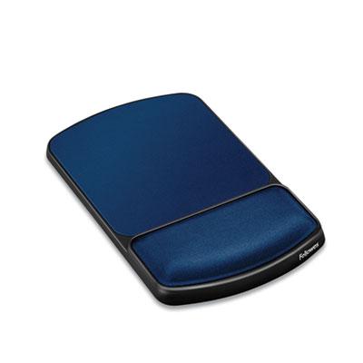 View larger image of Gel Mouse Pad with Wrist Rest, 6.25" x 10.12", Black/Sapphire