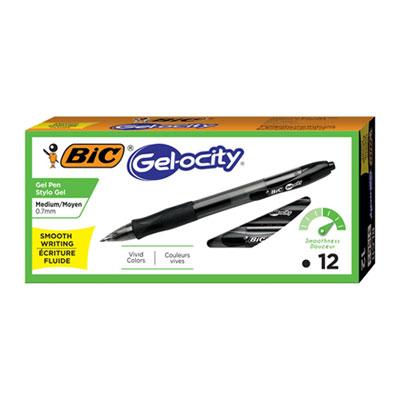 View larger image of Gel-ocity Retractable Gel Pen, 0.7 mm, Black Ink, Translucent Black Barrel, Dozen