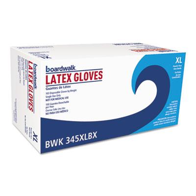 View larger image of General-Purpose Latex Gloves, Natural, X-Large, Powder-Free, 4.4 mil, 100/Box