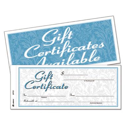 View larger image of Gift Certificates With Envelopes, 8 X 3.4, White/canary, 25/book