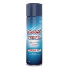 Glance Powerized Glass and Surface Cleaner, Ammonia Scent, 19 oz Aerosol, 12/CT