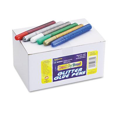 View larger image of Glitter Glue Pens, Assorted, 10 cc Tube, 72/Pack