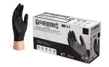 Gloveworks Black Nitrile Powder Free Exam Gloves, Medium, 6 Mil, 100/Box, 1000/Case