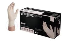 Gloveworks Ivory Latex PF, 4 Mil, X-Small, 1000/Case