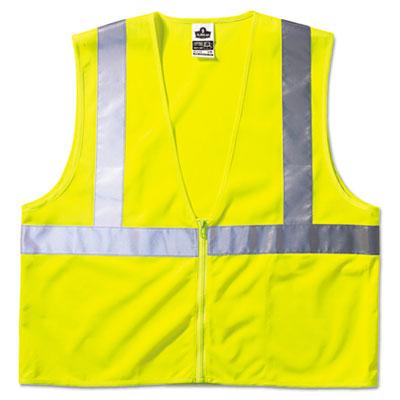 View larger image of GloWear 8210Z Class 2 Economy Vest, Polyester Mesh, Large/X-Large, Lime