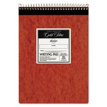 Gold Fibre Retro Wirebound Writing Pads, Wide/Legal and Quadrille Rule, Red Cover, 70 White 8.5 x 11.75 Sheets