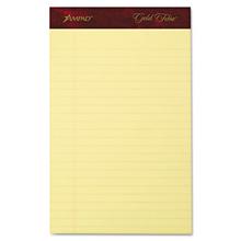 Gold Fibre Writing Pads, Narrow Rule, 50 Canary-Yellow 5 X 8 Sheets, 4/pack