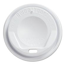 Gourmet Dome Sip-Through Lids, 8oz Cups, White, 100/Sleeve, 10 Sleeves/Carton