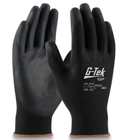 View larger image of GP Polyurethane-Coated Nylon Gloves, Large, Black, 12 Pairs