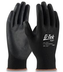 GP Polyurethane-Coated Nylon Gloves, Medium, Black, 12 Pairs