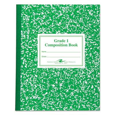 View larger image of Grade School Ruled Composition Book, Manuscript, Green, 9.75 x 7.75, 50 Sheets