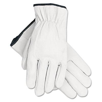 View larger image of Grain Goatskin Driver Gloves, White, Large, 12 Pairs
