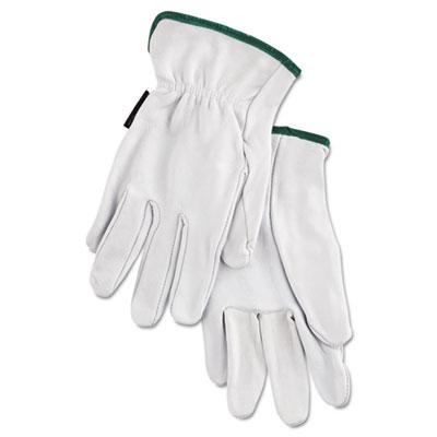 View larger image of Grain Goatskin Driver Gloves, White, Medium, 12 Pairs