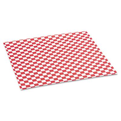 View larger image of Grease-Resistant Paper Wraps And Liners, 12 X 12, Red Check, 1,000/box, 5 Boxes/carton