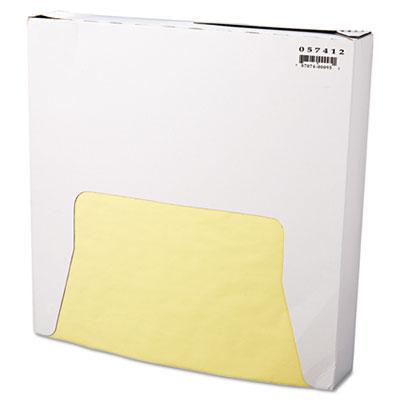 View larger image of Grease-Resistant Paper Wraps And Liners, 12 X 12, Yellow, 1,000/box, 5 Boxes/carton